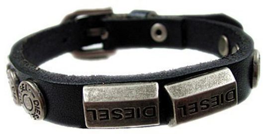 สร้อยข้อมือผู้ชาย สร้อยข้อมือ ผู้หญิง สร้อยข้อมือหนังแท้ Diesel สร้อยข้อมือ เท่ ๆ สำหรับวัยรุ่น สวยเก๋ มีสไตล์ สีส้ม น้ำตาล แดง ดำ 937958