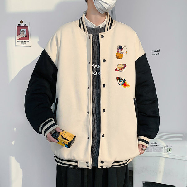 เสื้อแจ็คเก็ตเบสบอล เสื้อคลุม เสื้อแขนยาวสไตล์เกาหลี