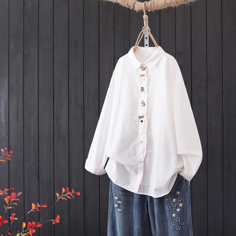 แบบเสื้อสวยๆ เสื้อผ้าฝ้ายลินิน เสื้อเชิ้ตผ้าลินิน