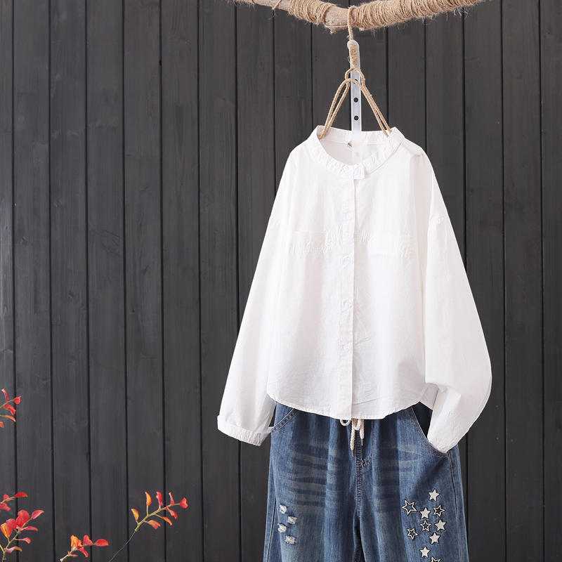 แบบเสื้อสวยๆ เสื้อผ้าฝ้ายลินิน เสื้อเชิ้ตผ้าลินิน