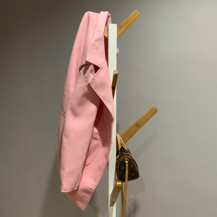 เสื้อโค้ท สไตล์เกาหลี ทรงคลาสสิค ใส่ง่ายเข้ากับทุกชุด กันหนาวได้ดี พร้อมส่ง สีชมพูอ่อน