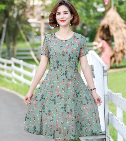 เดรสวัยผู้ใหญ่40-60ปีเดรสคุณแม่