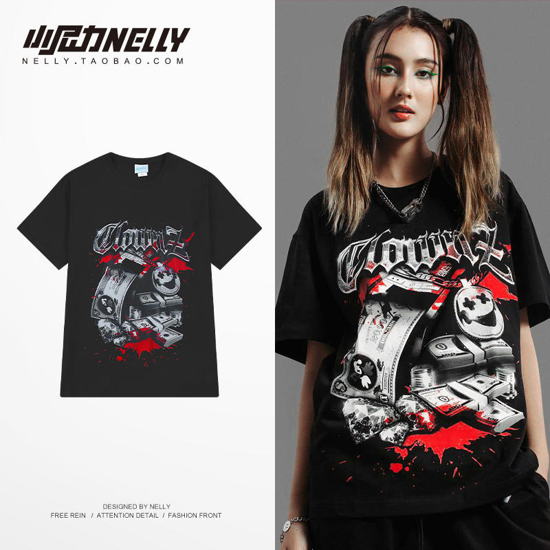เสื้อยืดคอกลม ผู้ชาย เสื้อยืดผู้ชายเกาหลี เสื้อยืดเกาหลี แบรนด์ NELLY