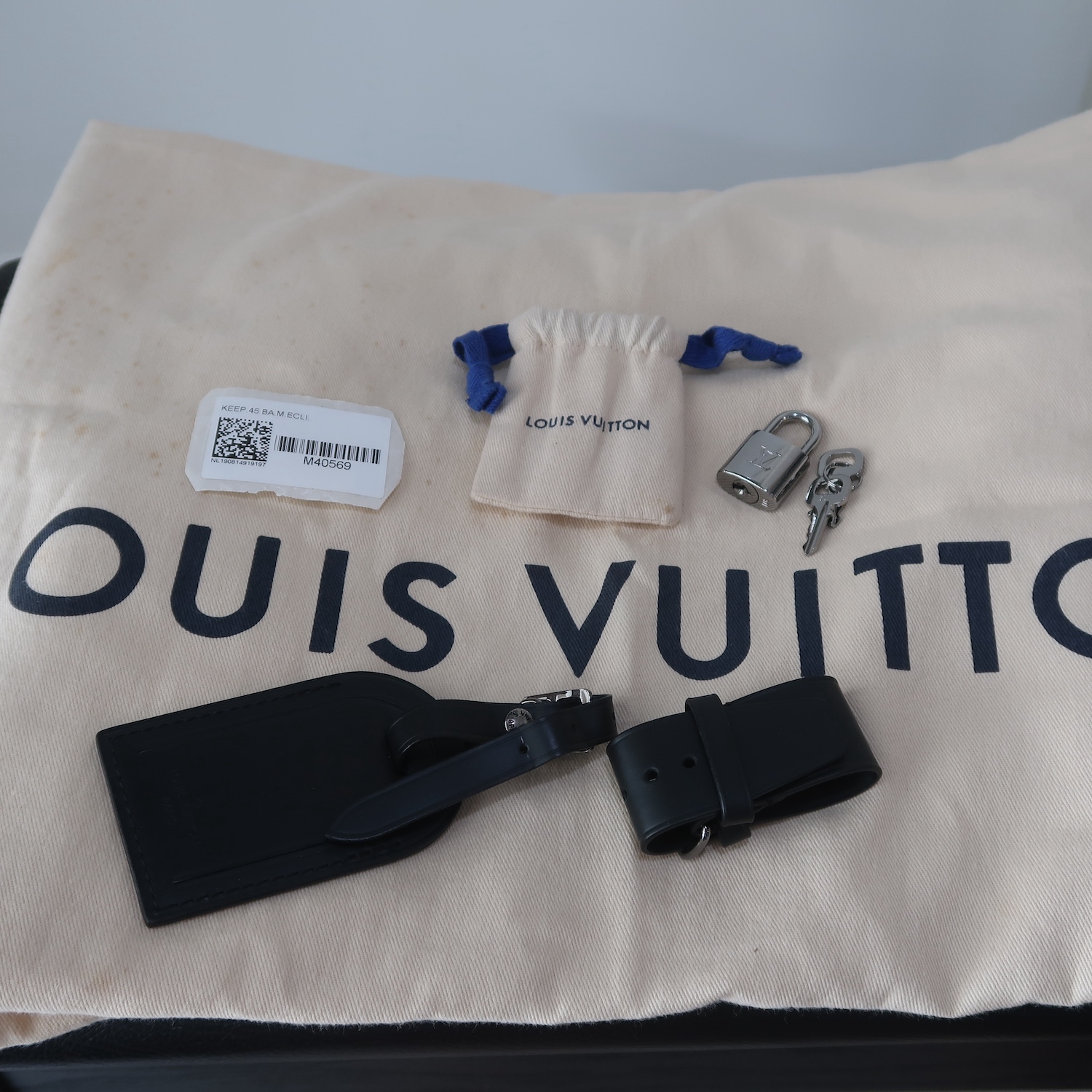 LV Monogram Eclipse Keepall 45 bandouliere