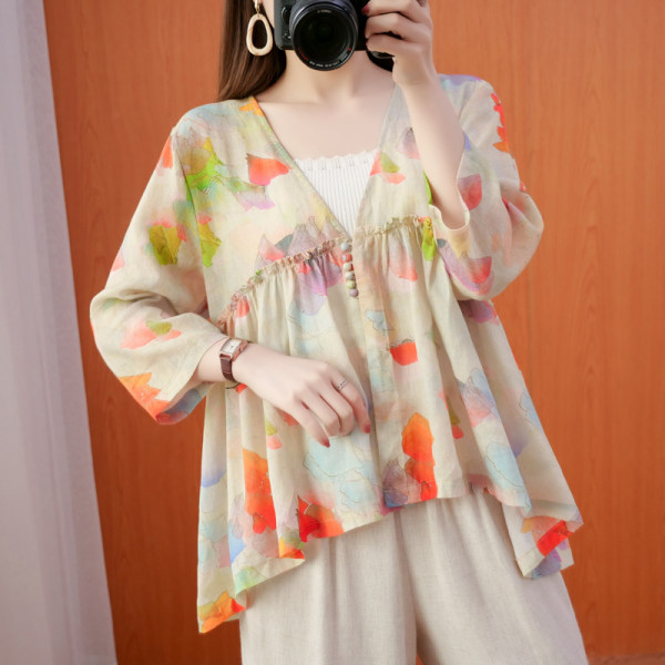 เสื้อลินิน แบบเสื้อสวยๆ เสื้อผ้าฝ้ายลินิน เสื้อเชิ้ตผ้าลินิน BY LININ