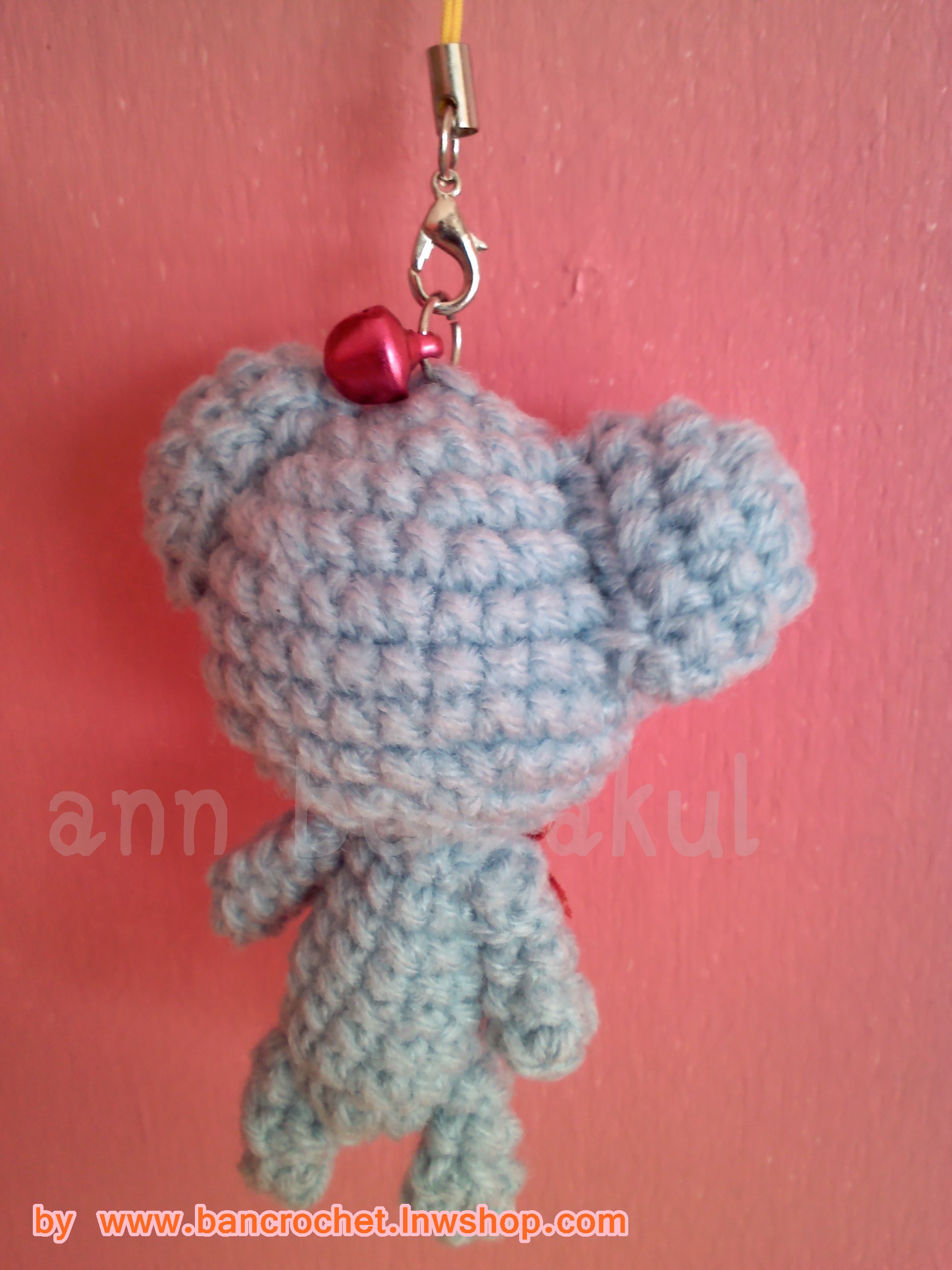 พวงกุญแจหมีฟ้า