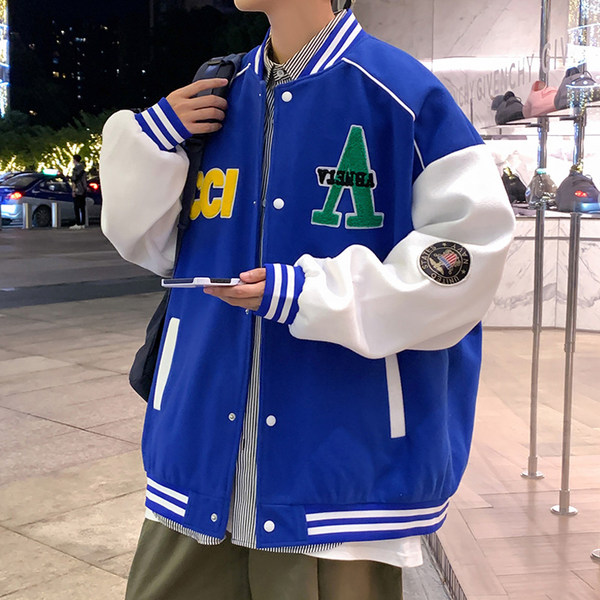 เสื้อแจ็คเก็ตเบสบอล เสื้อคลุม เสื้อแขนยาวสไตล์เกาหลี