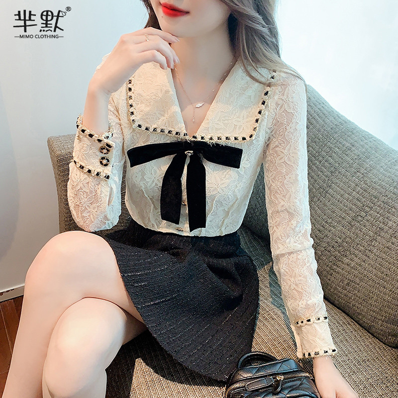 เสื้อลูกไม้ เสื้อเชิ้ตแขนยาว