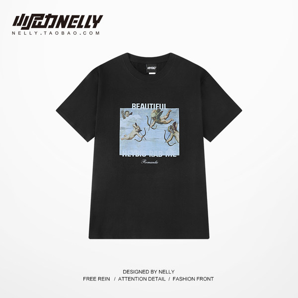เสื้อยืดคอกลม ผู้ชาย เสื้อยืดผู้ชายเกาหลี เสื้อยืดเกาหลี แบรนด์ NELLY
