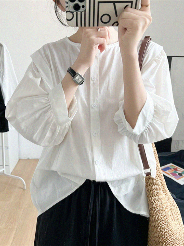 เสื้อลินิน เสื้อผ้าฝ้ายลินิน เสื้อเชิ้ตผ้าลินิน S M l XL จากแบรนด์ ZIMO