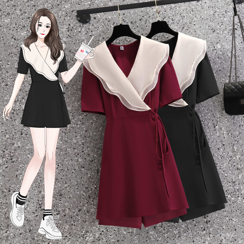 เดรสคนอ้วน เดรสสาวอวบ ชุดเดรสคนอ้วนวัยรุ่น BY PLUS SIZE Girl