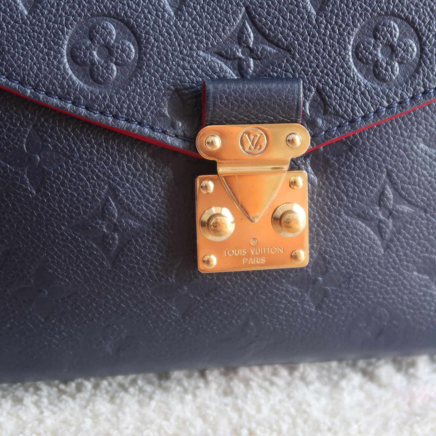 Louis Vuitton Blue Monogram Empreinte Metis Pochette