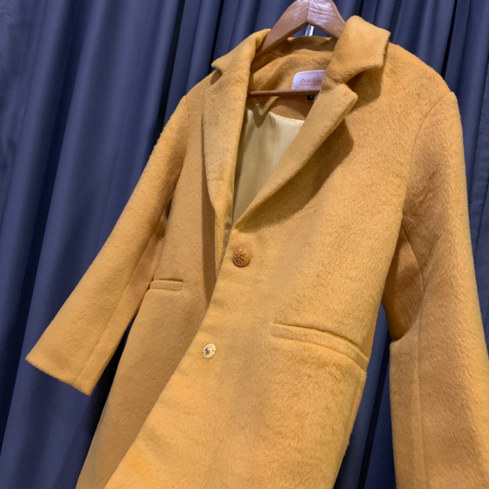 เสื้อโค้ท สไตล์เกาหลี ทรงคลาสสิค ผ้าขนสั้น พร้อมบุซะบใน ใส่ง่ายเข้ากับทุกชุด กันหนาวได้ดี พร้อมส่ง สีเหลือง