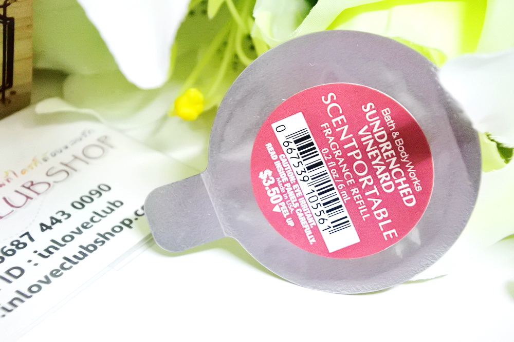 Bath & Body Works - Slatkin & Co / Scentportable Refill 6 ml. (Sundrenched Vineyards)