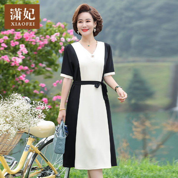 เดรสวัยผู้ใหญ่40-60ปี เดรสคุณแม่ ชุดเดรสทำงานวัยผู้ใหญ่ แบรนด์ MAMA DRESS