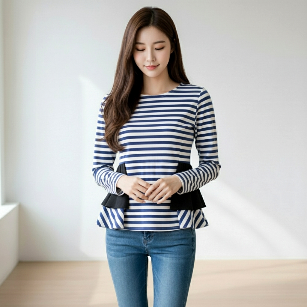 Blouse1804 เสื้อแฟชั่นแขนยาวแต่งระบาย ซิปหลังใส่ง่าย ผ้าไหมอิตาลีเนื้อดีนุ่มใส่สบาย งานสวยใส่เที่ยว/ใส่ทำงานได้ มี 4 สี น้ำเงิน, โอลด์โรส, เขียว, น้ำตาล
