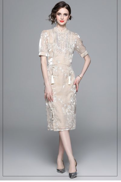 ชุดเดรสยาวสวยๆ ชุดเดรสยาวใส่สบาย ใส่ทำงาน