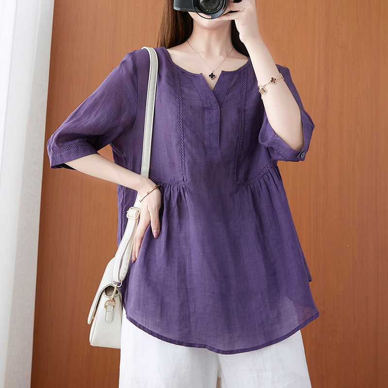 เสื้อลินิน เสื้อผ้าฝ้ายลินิน เสื้อเชิ้ตผ้าลินิน