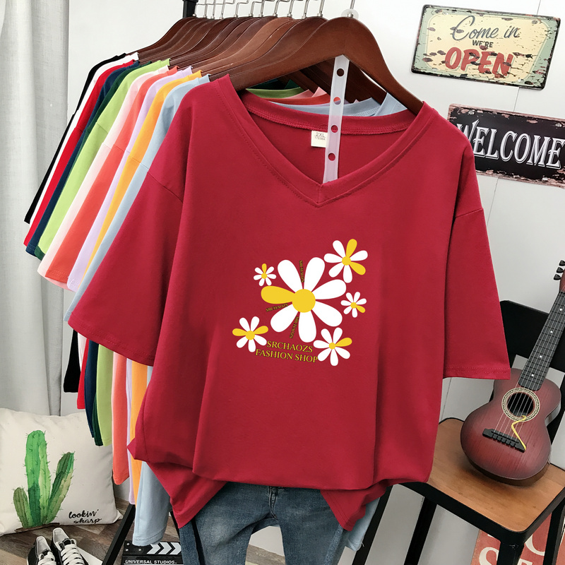 เสื้อยืดคอตตอน สกรีนลายน่ารัก มีหลากหลายสี ส่งฟรีทั่วไทย BY JIMIAO