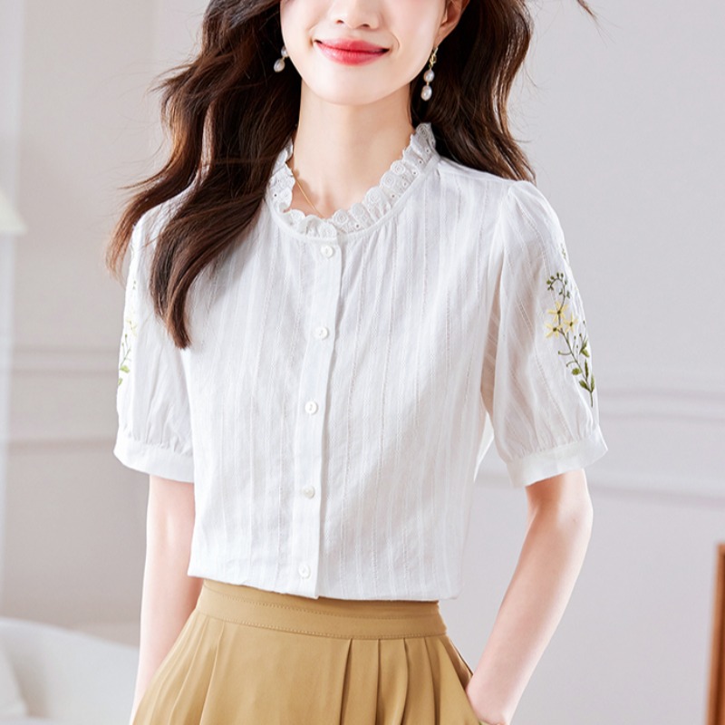เสื้อเชิ้ตผู้หญิงแขนยาว เสื้อเชิ้ตผู้หญิงใส่ทํางาน 390 บาทต่อชิ้น ฟรีค่าจัดส่ง
