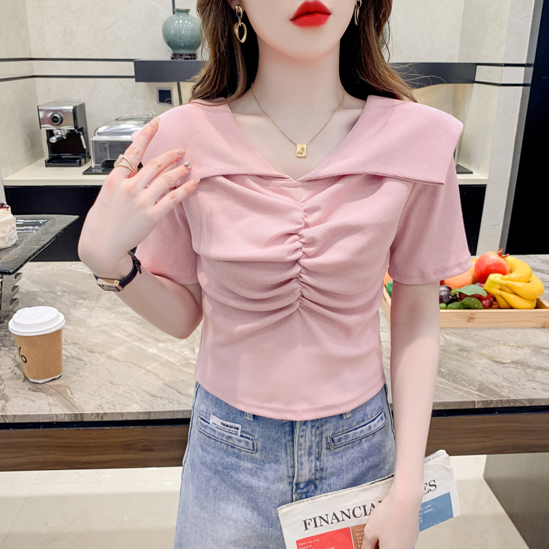 เสื้อผ้าวัยรุ่นเกาหลี เสื้อยืดวัยรุ่นผู้หญิง มีขนาด S M L XL
