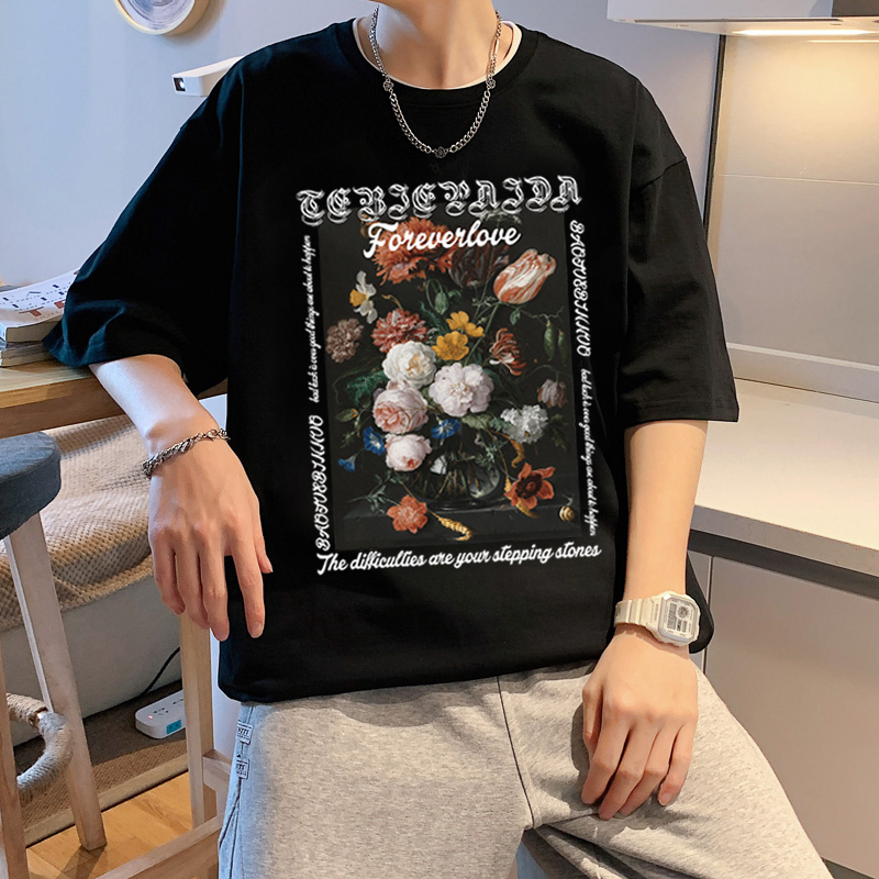 เสื้อยืดผู้ชายอ้วน XL-5XL อกเสื้อ40-52 นิ้ว