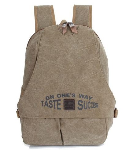 กระเป๋าเป้ กระเป๋าสะพายหลัง ผ้าแคนวาส กระเป๋า Backpack เก๋ ๆ กับข้อความดี ๆ Taste Success ของขวัญ สุดเท่ เป้ เก๋ ๆ 842694