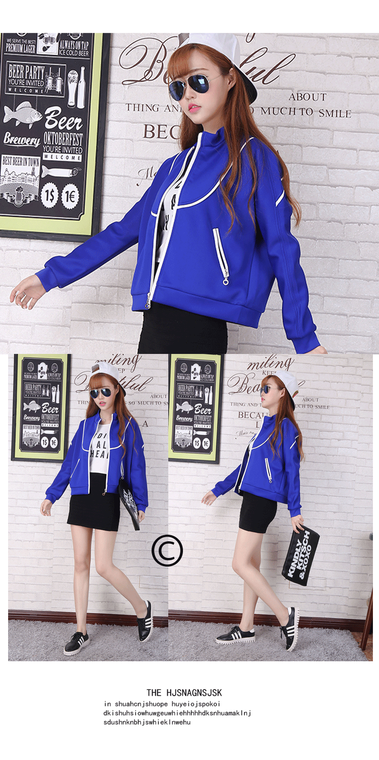 Blouse3708 เสื้อคลุมแจ็กเก็ตแขนยาวแนวสปอร์ตสีพื้น ซิปหน้า ผ้าเนื้อโฟมเนื้อหนานุ่มมีน้ำหนัก บุซับในอย่างดี ผ้าดีงานสวยเหมือนราคาหลักพัน แมทช์กับอะไรก็เข้า สวมใส่ได้ทุกโอกาส มี 2 สี ชมพูช็อคกิ้งพิ้งค์, น้ำเงิน
