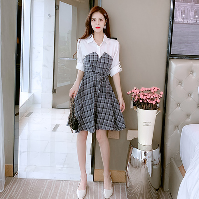 ชุดเดรสสั้น ชุดเดรสสั้นลายดอก ชุดเดรสสั้นวัยรุ่น By Meiyi women's clothing