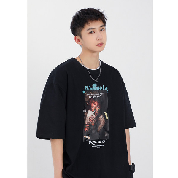 เสื้อยืดคอกลม ผู้ชาย เสื้อยืดผู้ชายเกาหลี เสื้อยืดเกาหลี แบรนด์ NELLY