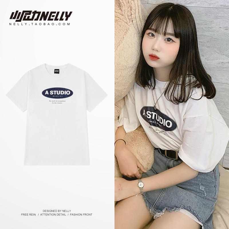 เสื้อยืดคอกลม ผู้ชาย เสื้อยืดผู้ชายเกาหลี เสื้อยืดเกาหลี แบรนด์ NELLY