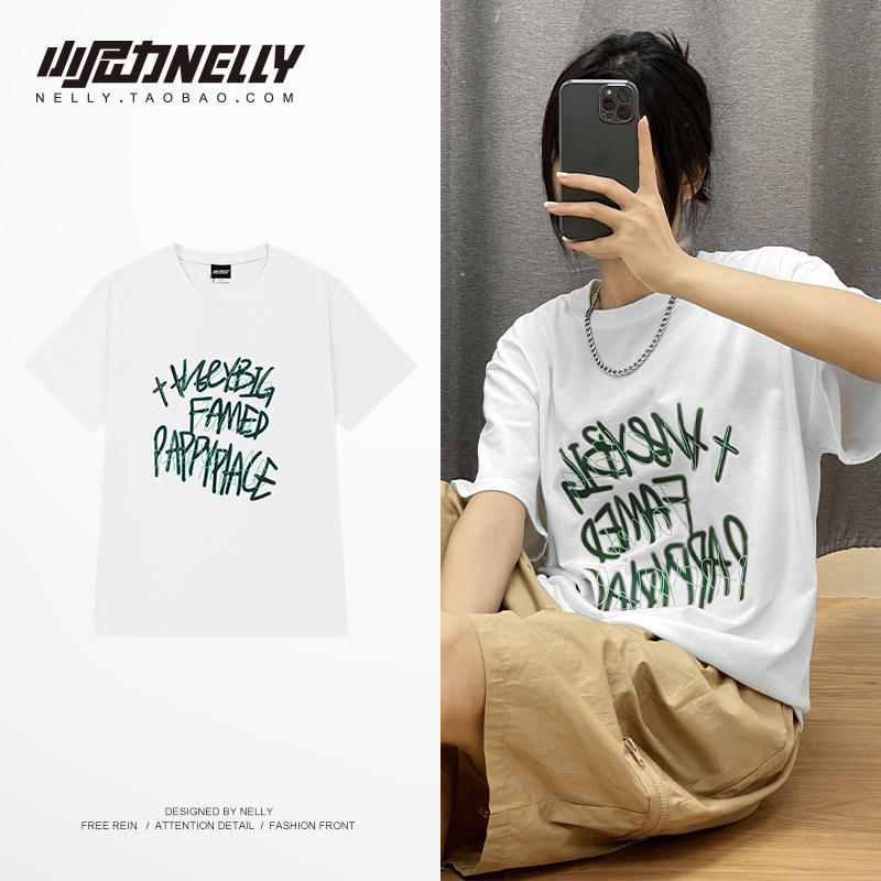 เสื้อยืดคอกลม ผู้ชาย เสื้อยืดผู้ชายเกาหลี เสื้อยืดเกาหลี แบรนด์ NELLY