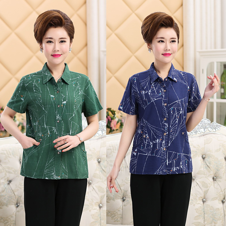เสื้อคุณแม่สูงวัย เสื้อผ้าผู้ใหญ่ สวยๆ ชุดคุณนาย ผู้หญิงอายุ40-60 วัยกลางคน