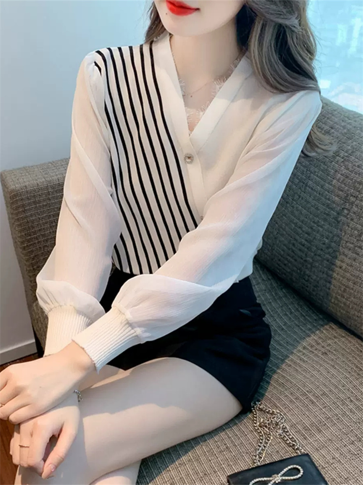 เสื้อลูกไม้ เสื้อเชิ้ตแขนยาว