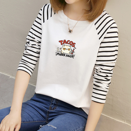 เสื้อยืดแขนยาวแฟชั่น เสื้อยืด T-shirt แขนยาว