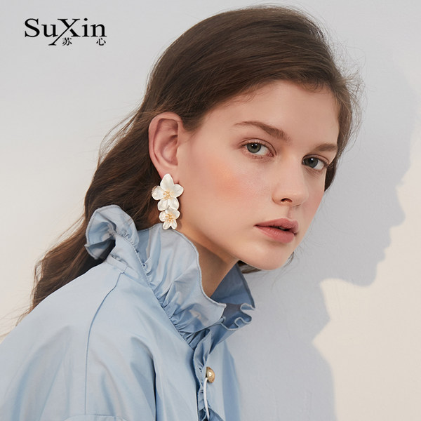 ตุ้มหู ต่างหู ต่างหูผู้หญิง By SuXin
