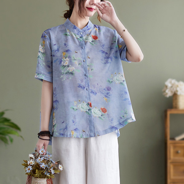 เสื้อลินิน แบบเสื้อสวยๆ เสื้อผ้าฝ้ายลินิน เสื้อเชิ้ตผ้าลินิน BY LININ