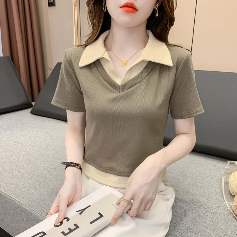 เสื้อผ้าวัยรุ่นเกาหลี เสื้อยืดวัยรุ่นผู้หญิง มีขนาด S M L XL