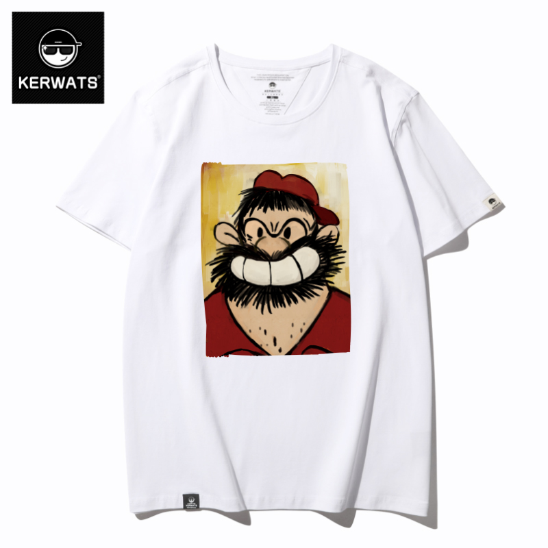 เสื้อยืดผู้ชายอ้วน S-6XL น้ำหนักผู้สวม 50-135 กิโลกรัม