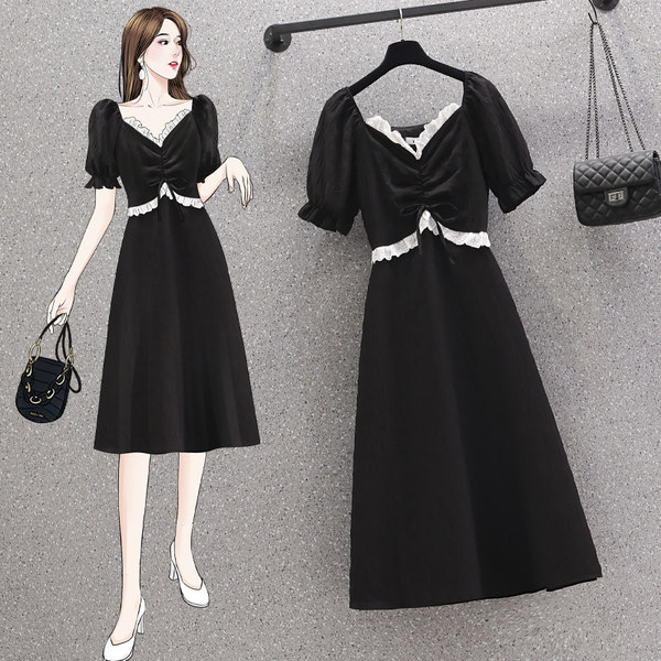 เดรสคนอ้วน เดรสสาวอวบ ชุดเดรสคนอ้วนวัยรุ่น BY PLUS SIZE Girl