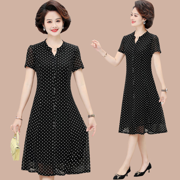เดรสวัยผู้ใหญ่40-60ปี เดรสคุณแม่ ชุดเดรสทำงานวัยผู้ใหญ่ แบรนด์ MAMA DRESS