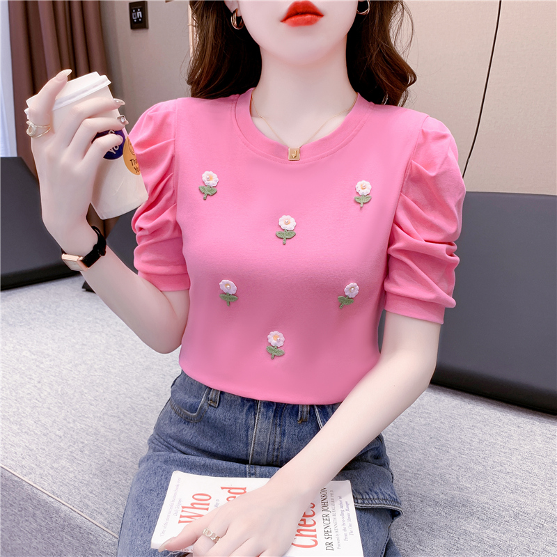 เสื้อผ้าวัยรุ่นเกาหลี เสื้อยืดวัยรุ่นผู้หญิง มีขนาด S M L XL
