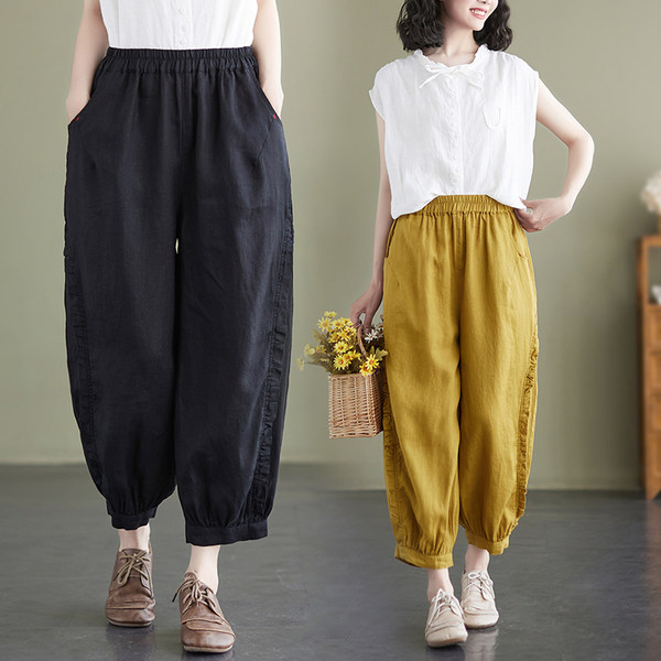 เสื้อลินินคนอ้วน เสื้อทีเชิ้ตคนอ้วนผู้หญิง เสื้อทีเชิ้ตตัวใหญ่ By Literary Plus size