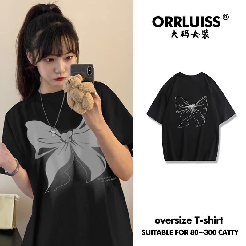 เสื้อโอเวอร์ไซส์เกาหลี เสื้อยืดพลัสไซส์ เสื้อยืดคนอ้วน เสื้อยืดโอเวอร์ไซส์ผู้หญิง
