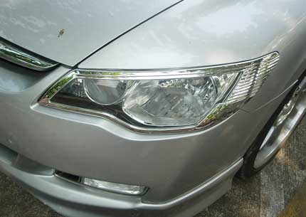 ครอบไฟหน้า ใส่ Civic ปี05-08