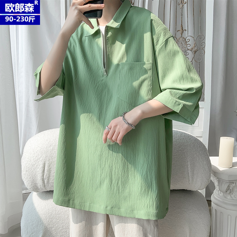 เสื้อยืดผู้ชายอ้วน S-5XL(อกเสื้อ39-51นิ้ว)