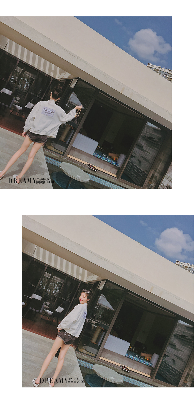 เสื้อคลุมเบสบอล เนื้อด้าน ไม่หนา ผ้ากันลมได้ดี แต่งลายด้านหลัง พร้อมส่ง