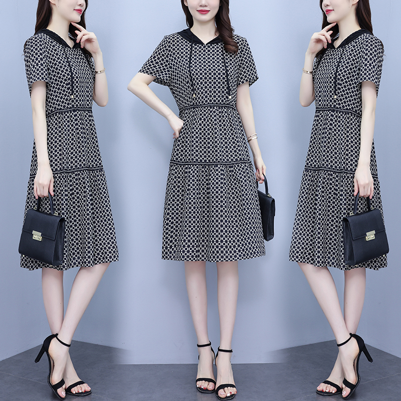 เดรสแขนสั้น มีไซส์ L-5XLอก 38-48 นิ้ว ใส่ได้ทั้งสาวหุ่นดีน่ารักจนถึงสาวอวบพลัสไซส์