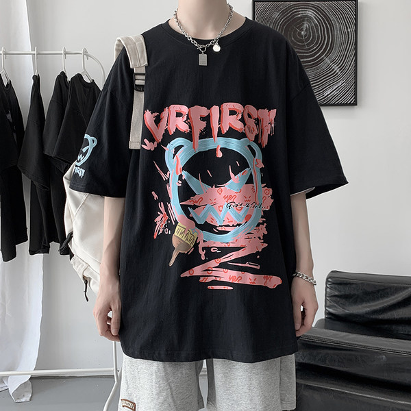 เสื้อยืดผู้ชายอ้วน S-5XL(อกเสื้อ39-51นิ้ว)