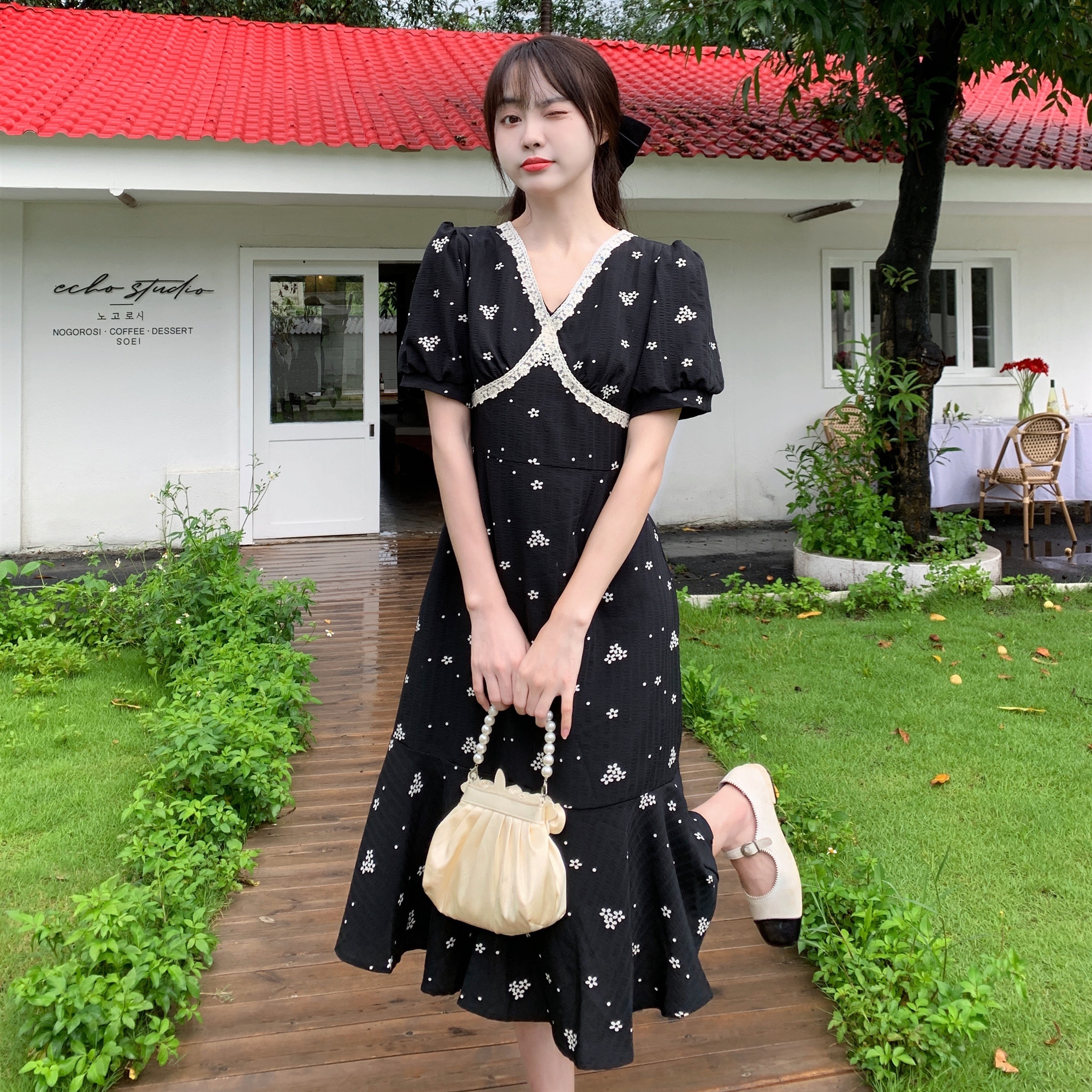 เดรสวัยรุ่น-เดรสคนอ้วนวัยรุ่น L-4XL(อก38-46 นิ้ว)